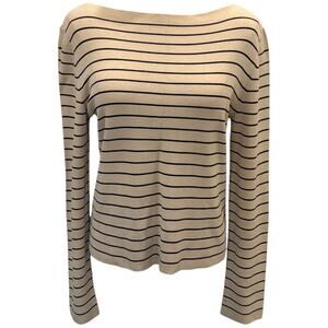MaxMara Maglia Striped Top In Sand